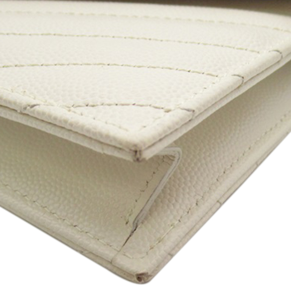 SAINT LAURENT Grain De Poudre Cassandre Envelope Wallet on Chain Crossbody Bag - Picture 7 of 10